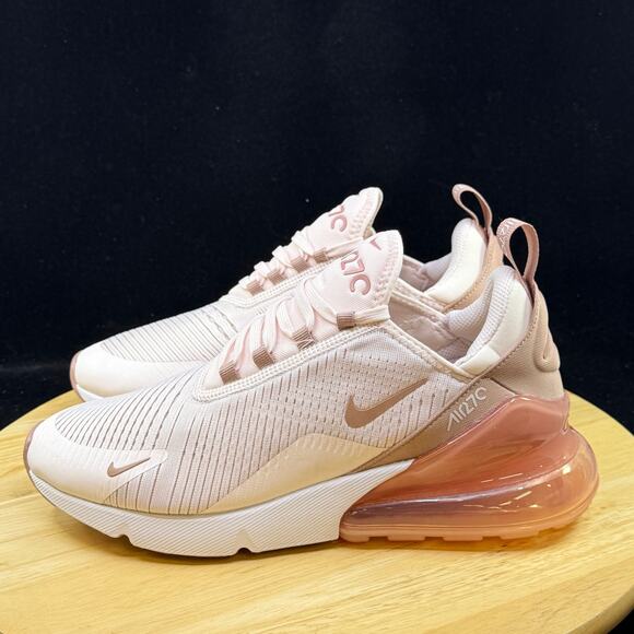 Womens Size 10 Nike Air Max 270 Pink White Trainer Sneakers HJ3222 600 - Picture 7 of 10